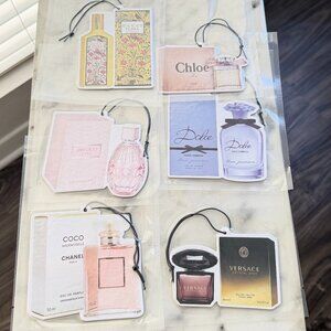 Bundle of 6 Luxury Inspired Car Freshies — Floral Fruity Oriental Scents |